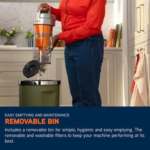 Vax Air Stretch U85-AS-Be Upright Vacuum Cleaner - Annotation - Removable bin